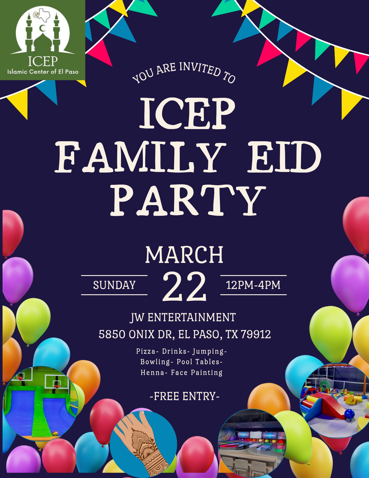 ICEP Family Eid Party March 22nd 2026