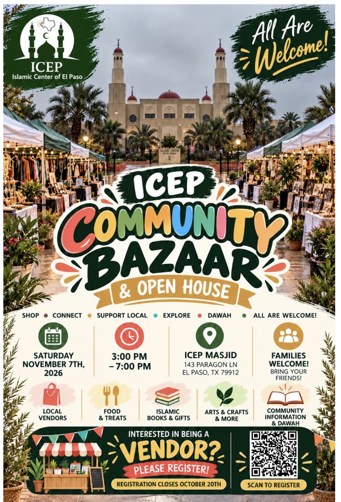 ICEP Community Bazaar November 7th 2026